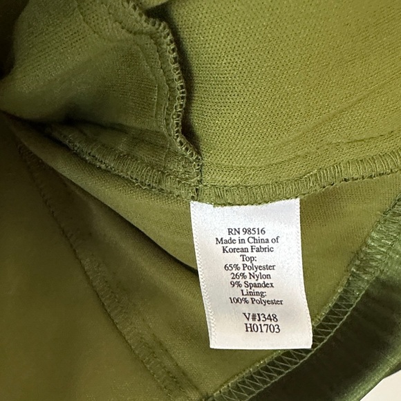 COLDWATER CREEK | Olive Satin Blouse with Sheer Sleeves - Picture 9 of 16